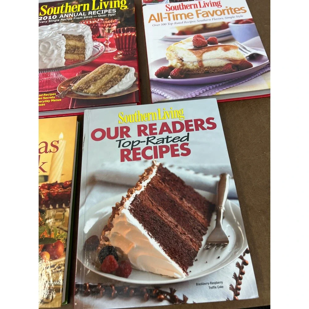 10 Southern Living Hardcover Cookbook Lot Annual Recipes Christmas All-Time Favs